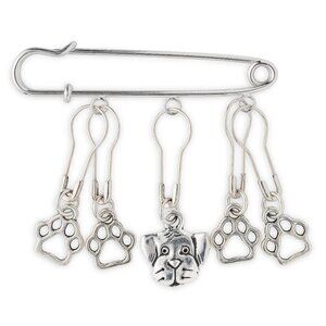 Dog Stitch Markers Knitting Crochet Gifts for Knitters Metal Dog Set Accessories
